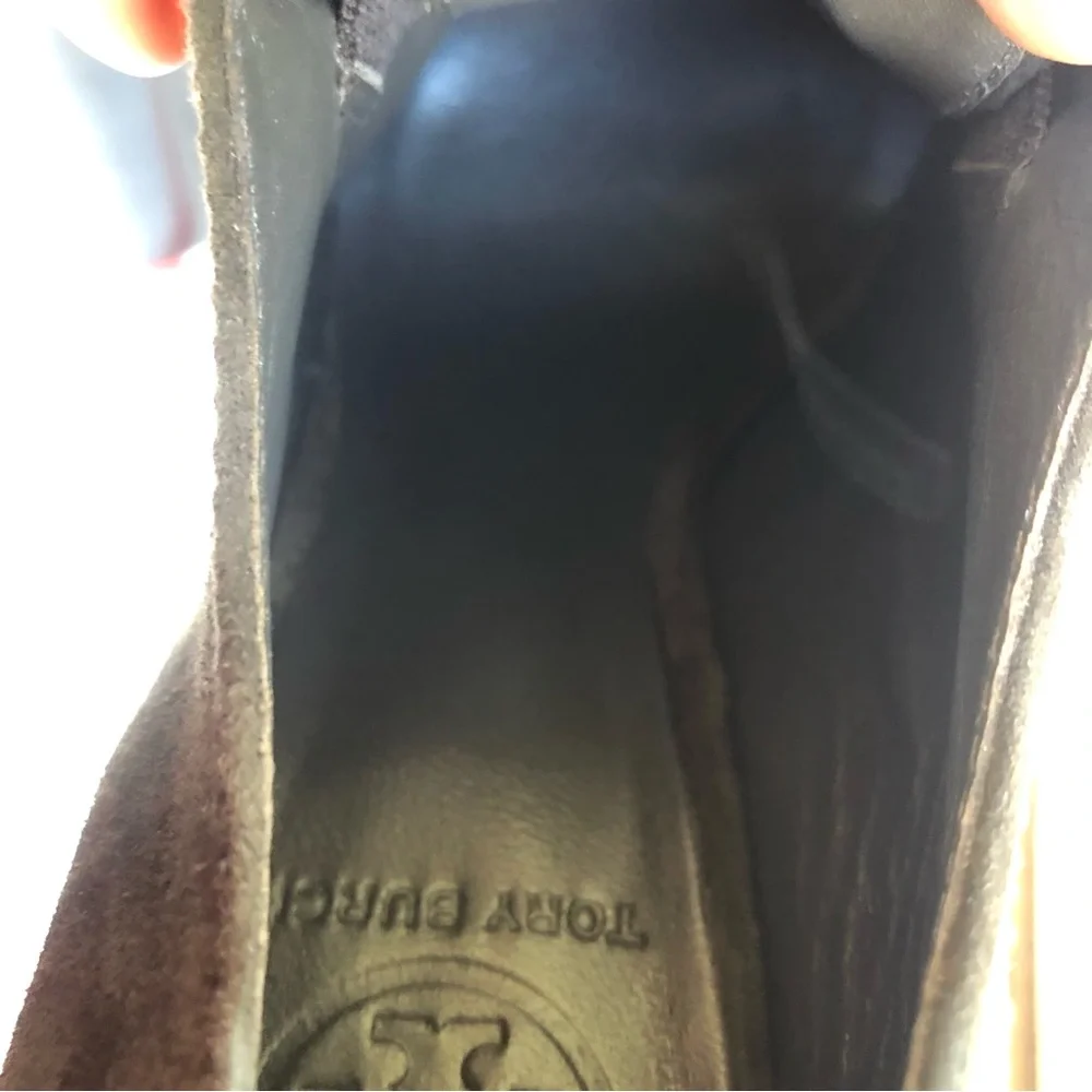 Tory Burch Pumps Stella Oxford Smoke Suede Leather